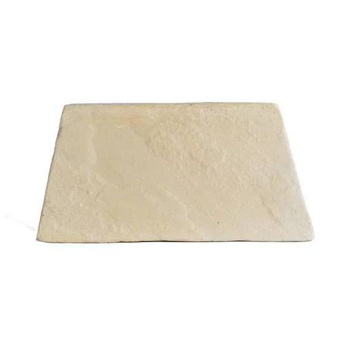 Pour un extérieur bien équipé:Bordure plate hexagonale en béton beige Hairie Grandon - 23/30 x 15 cm