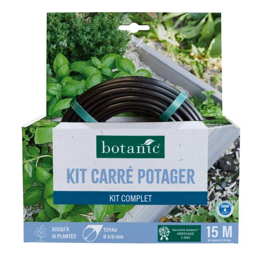 Idéal pour vos extérieurs：Kit pour carré potager botanic® - Arrosage goutte à goutte