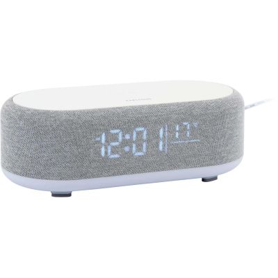 Reveil avec chargeur induction et enceinte Bluetooth Vogue (Gris)