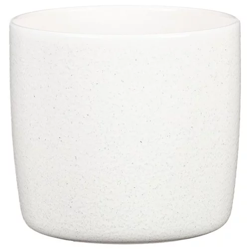 Pratique dehors:Cache-pot en céramique blanc Scheurich 900 Perla - Ø 24 cm