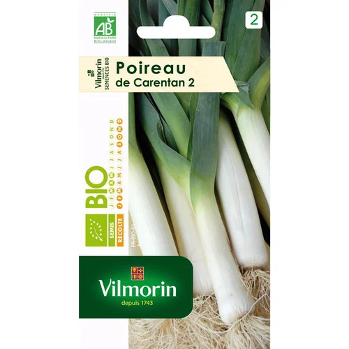 Équipement jardin：Poireau de Carentan 2 Bio Vilmorin - graines à semer