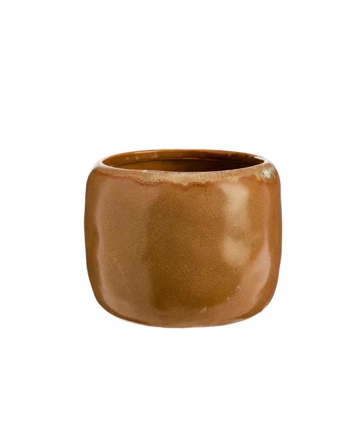 Qualité au jardin:Cache-pot Runda en céramique - Ø 19 x 15 cm