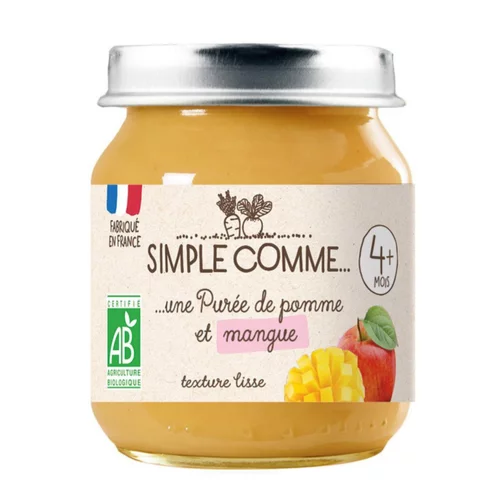 Pour votre jardin:Pot pomme mangue bio Simple Comme - 125g