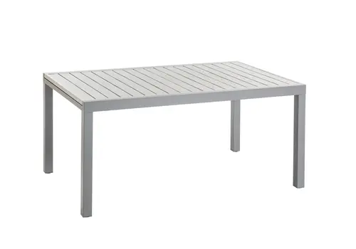 Bien pensé pour le jardin：Table avec allonge en aluminium taupe/anthracite Talia - 165/261 x 100 x 75 cm