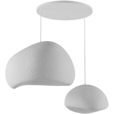 Suspension 2 abats jour Wabi Sabi Rawbends (Blanc)