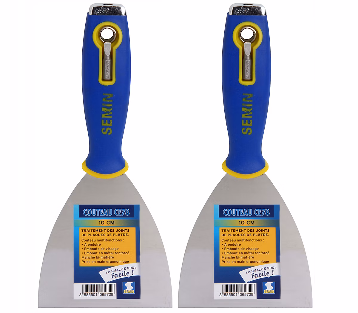 Couteau à Enduire Multifonctions Semin – 10 cm (lot de 2)