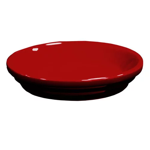 Jardin à aménager:Soucoupe de pot en terre cuite émaillée rouge Grenat Decolines - Ø 17 cm