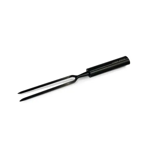 Nature maison:Fourchette courte pour plancha coloris noir en titane Forge Adour - 29,5 x 2,8 x 1,5 cm