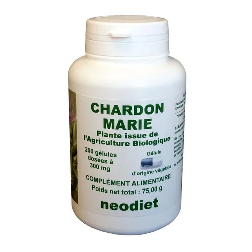 Bien utile au jardin：Gélules de chardon marie bio en boite de 200 unités
