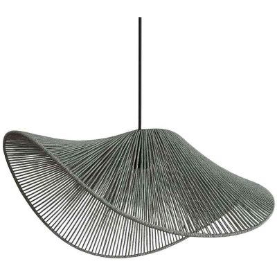 Suspension en raphia Bonnie (Gris foncé)