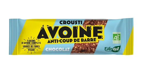 Le bon choix pour le jardin:Barre avoine chocolat bio Evernat - 50 g