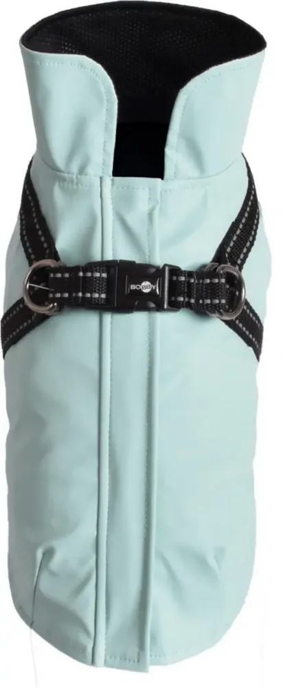 Loisirs au jardin：Manteau pour chien en néoprène coloris bleu harnais intégré Bobby Tom - taille 56XL