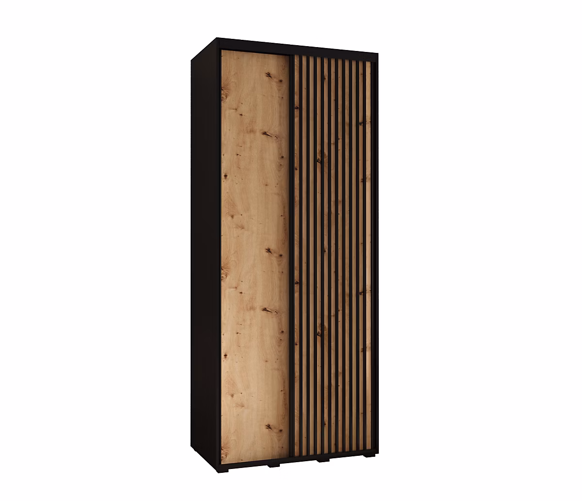 Armoire Lanko 1 a portes coulissantes H. 235 – 2 x L. 100 x P. 60 2 portes
