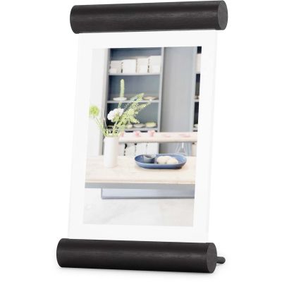 Cadre photo en bois 10 x 15 cm Scroll (Noir)