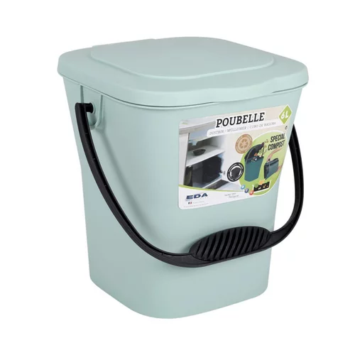 Confort au jardin:Seau à compost vert eucalyptus - 6L