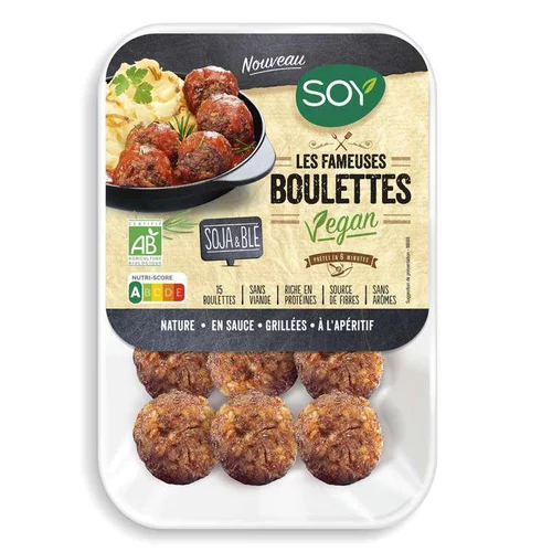 Jardin essentiel：Les fameuses Boulettes vegan Soy - 250 g