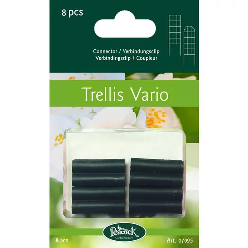 Bien pensé pour le jardin：Coupleur pour treillage Vario en résine 8 pièces Peacock Garden - Ø 4 mm