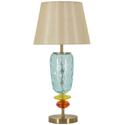 Lampe à poser en verre et métal Colorful 35 x 73 cm