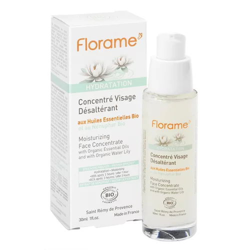 Pour mieux équiper votre jardin:Concentré pour visage désaltérant bio en flacon de 30 ml
