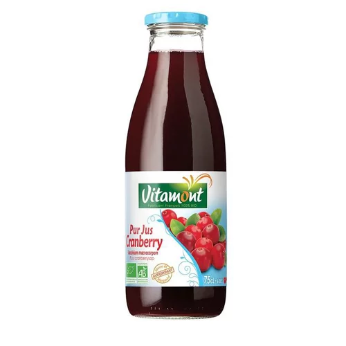 Pour la maison et le jardin:Pur Jus de Cranberry Bio bouteille 75 cl