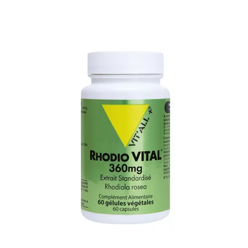 Pour mieux aménager votre jardin:Extrait standardisé rhodio vital en boite de 60 gélules