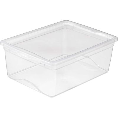 Boite de rangement avec couvercle Omega transparent (18 litres)