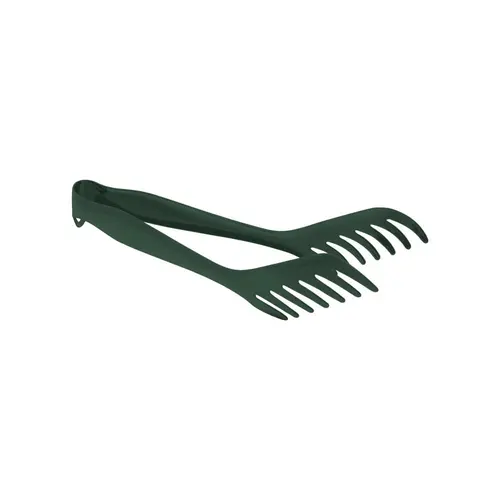 Jardin et équipement:Pince à spaghetti en inox coloris vert sapin - 24 cm