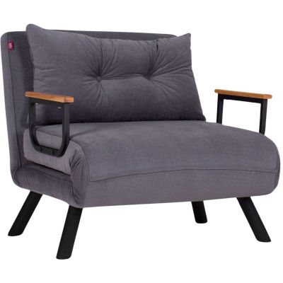 Fauteuil convertible en tissu Sando (Gris)