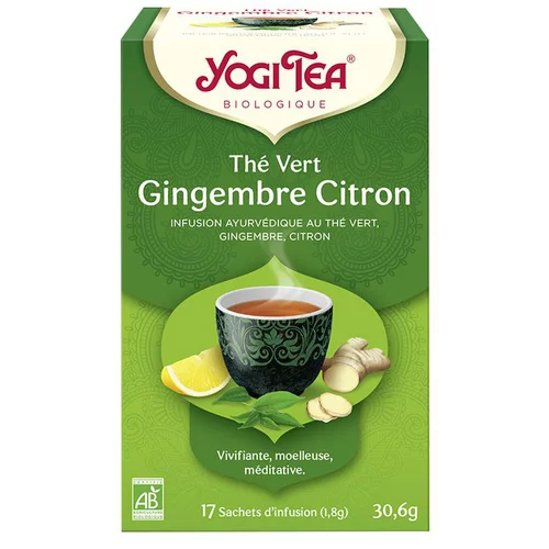 Jardin & maison:Yogi Tea Thé vert gingembre citron – La boîte de 17 sachets