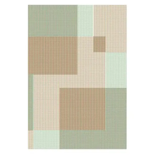 Facile à intégrer au jardin:Tapis d'extérieur en polypropylène recyclé multicolore Doux