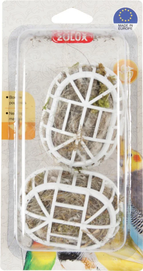 Une idée pratique pour le jardin:Matériau de nidification pour oiseau coloris marron Zolux Sphères bourre - x 2