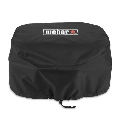 Pour vos besoins extérieurs:Housse premium en polyester noire pour barbecue Weber Lumin - 51,5 x 47 cm