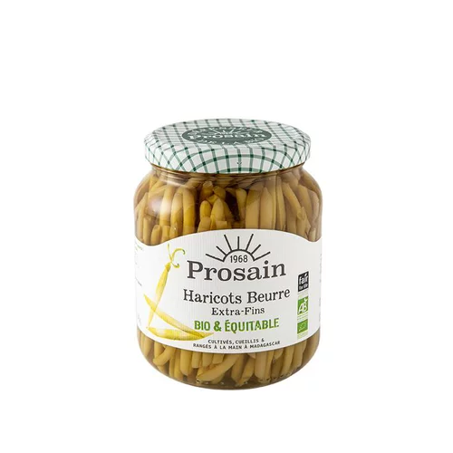 Pour un extérieur accueillant:Haricots beurre extra fins bio de Madagascar en bocal de 690 g