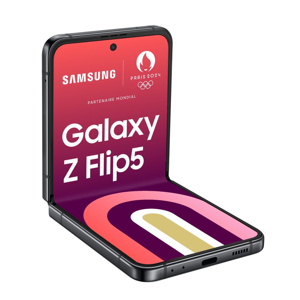 Samsung Galaxy Z Flip5 Smartphone avec Galaxy AI 512Go Graphite