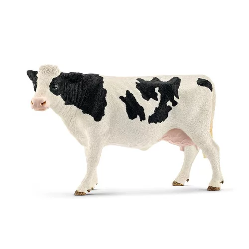 Déco extérieur：Figurine Vache Holstein Série Animaux de la Ferme 12,6x6,4x8,2 cm