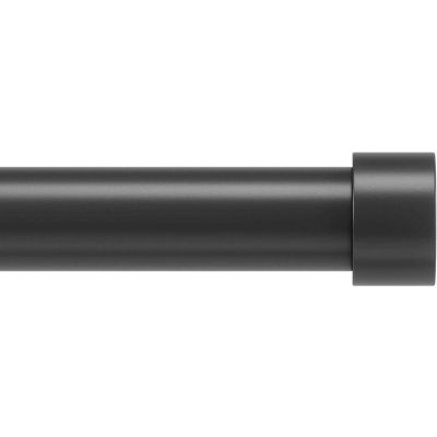 Tringle à rideaux en métal noir mat Cappa (Longueur réglable de 91 à 168 cm)