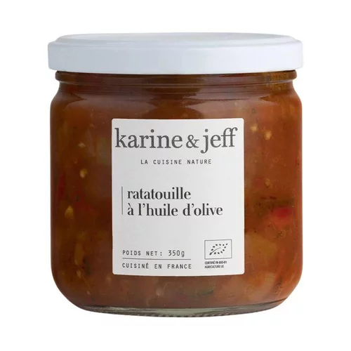 Solution pour le jardin:Bocal de ratatouille bio à l'huile d'olive Karine & Jeff - 350 g