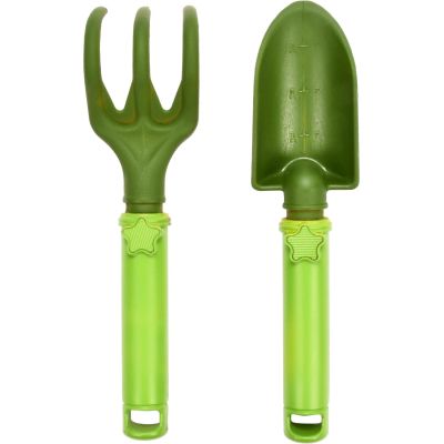 Outils de jardin enfant en plastique Star (Lot de 2) (Vert clair et foncé)