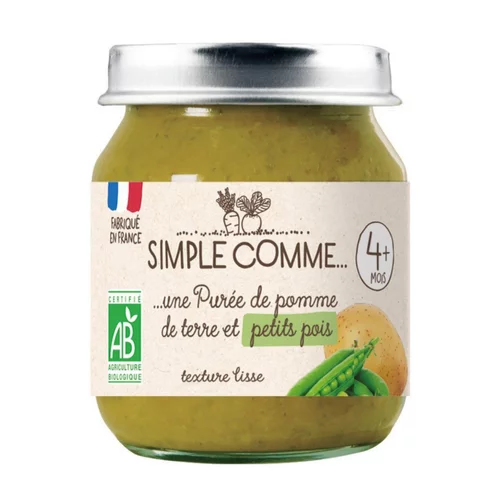 Maison et extérieur:Pot pomme de terre petits pois bio Simple Comme - 125g