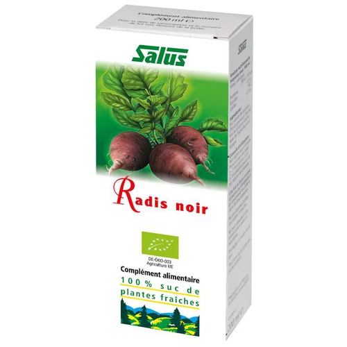 Adapté au jardin:Suc radis noir Salus 200ml
