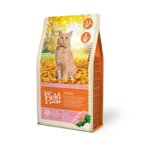 Extérieur équipement:Croquette pour chat mature à la dinde, au poulet avec du riz Sam's Field - 2,5 kg
