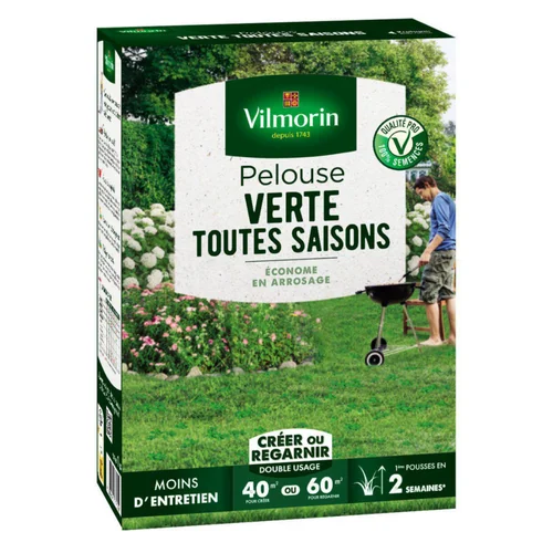 Extérieur plaisir:Kit pour pelouse verte toute l'année pour 40 à 60 m² - 1 kg