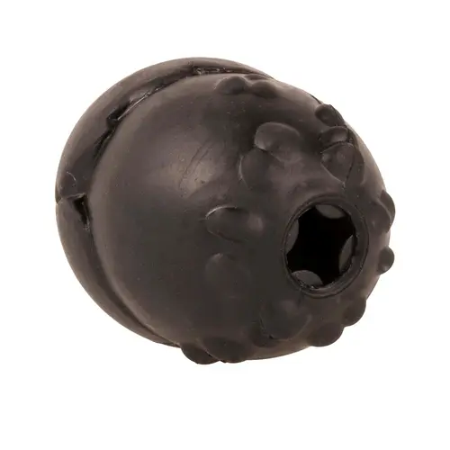 Jardin & solutions：Jouet pour chien coloris noir en caoutchouc distributeur de friandises Bite Me Grrrip it - Taille M 11 x 9 x 7,5 cm