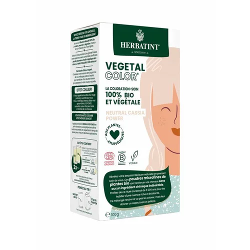 Pour votre jardin:Soin capillaire bio Vegetal Color neutral cassia power 100 g