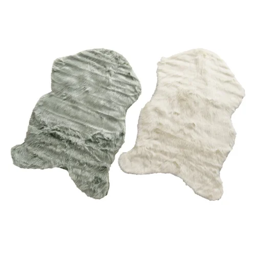 Facile pour le jardin:Tapis décoratif Skoldi coloris blanc - 90 x 60 cm