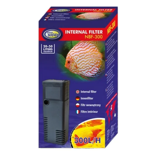 Loisirs extérieur：Filtre interne aquarium jusqu'à 50L, AQUA NOVA, modèle NBF-300
