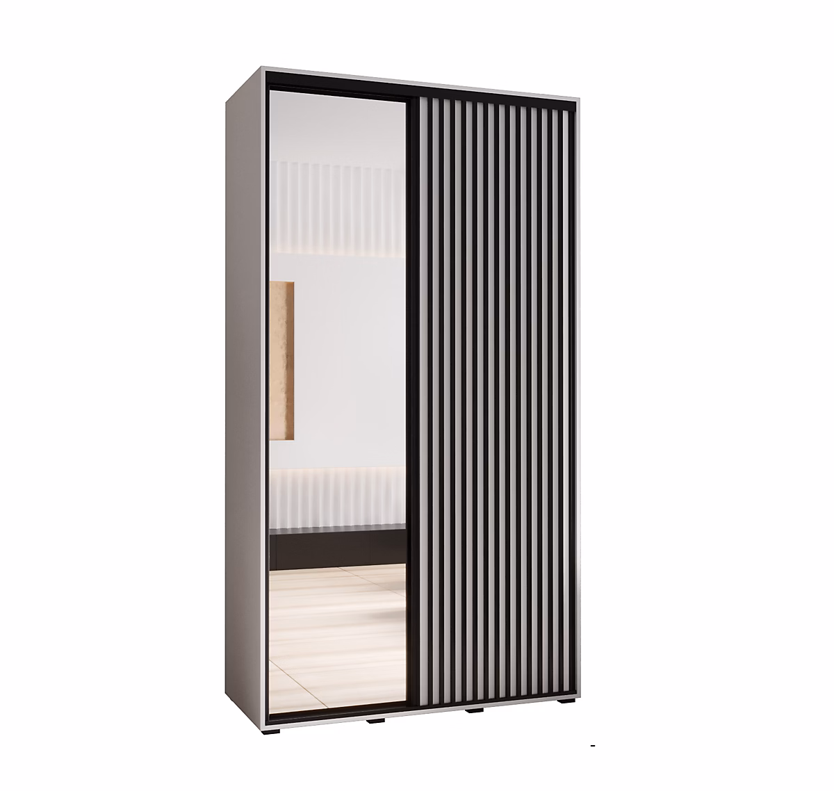 Armoire Lanko 2 a portes coulissantes H. 235 – 2 x L. 140 x P. 45 2 portes