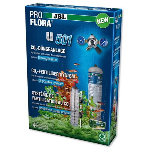 Le jardin au quotidien:Kit CO2 pour aquarium ProFlora u501, facile d'usage - JBL - avec recharges disponibles