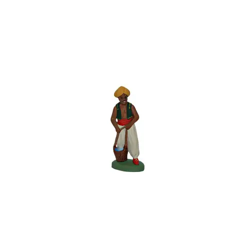 Jardin confort:Personnage de crèche de Noël cornac Santons Escoffier - 7 cm