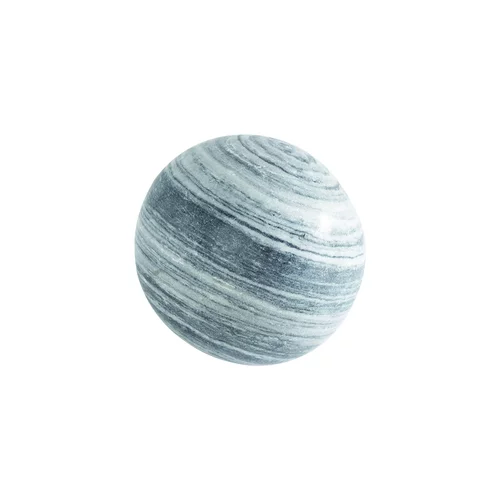 Pour valoriser votre jardin：Sphère décorative en marbre blanc noir Penez Herman - 20 cm